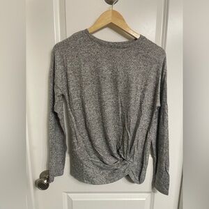 A New Day Heather Gray Top NWOT